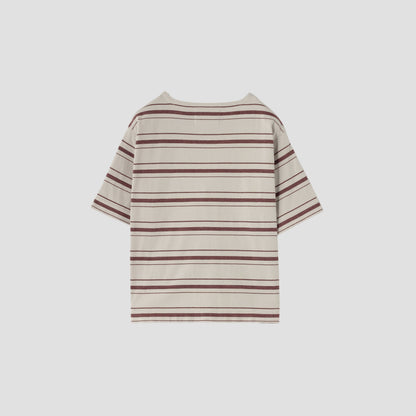 IRREGULAR STRIPE COTTON JERSEY