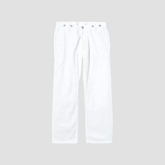 WHITE DENIM TROUSERS