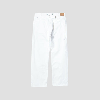 WHITE DENIM TROUSERS