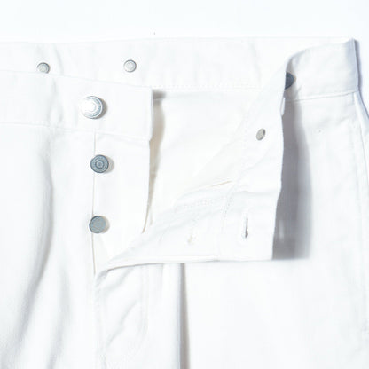 WHITE DENIM TROUSERS