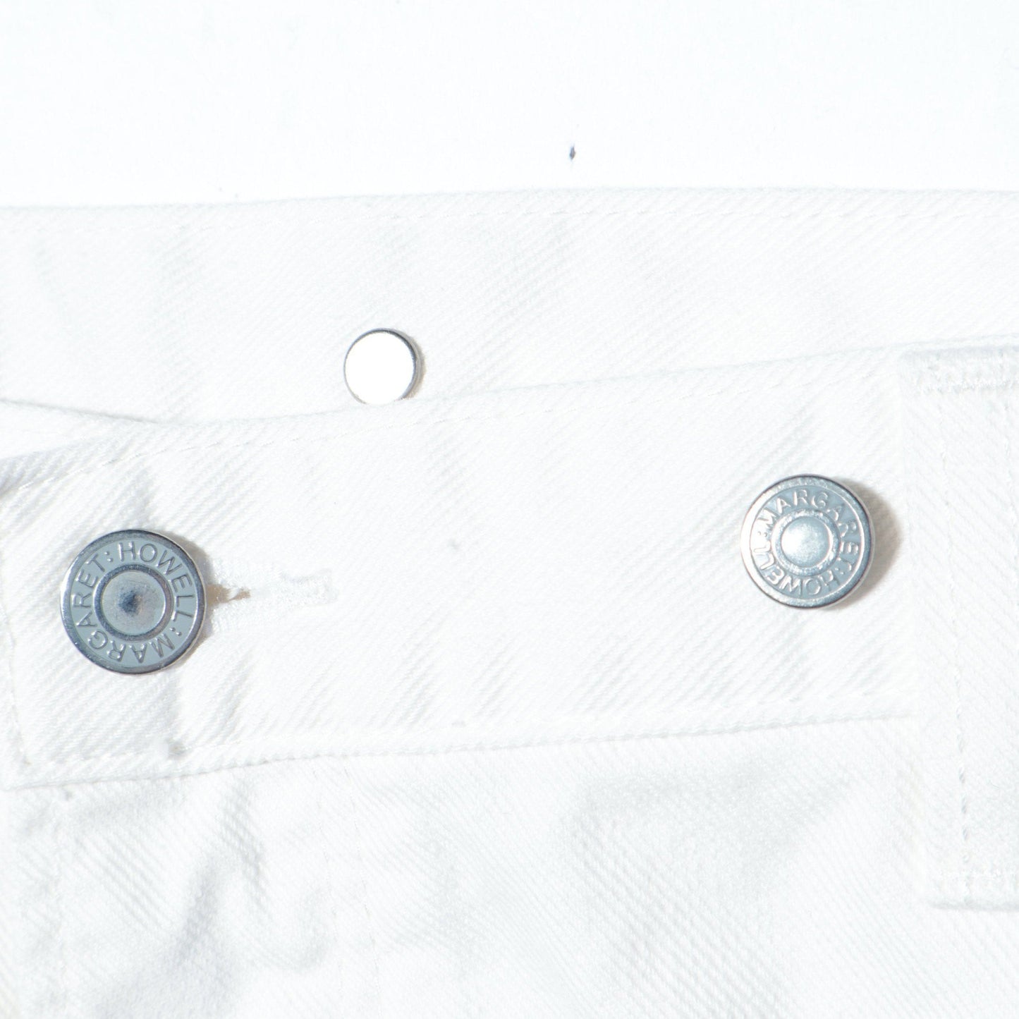 WHITE DENIM TROUSERS