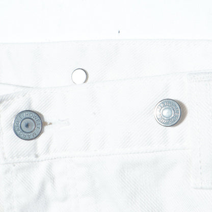 WHITE DENIM TROUSERS
