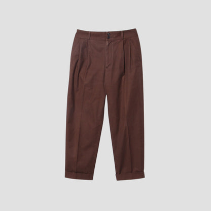 BRUSHED TWILL TROUSERS