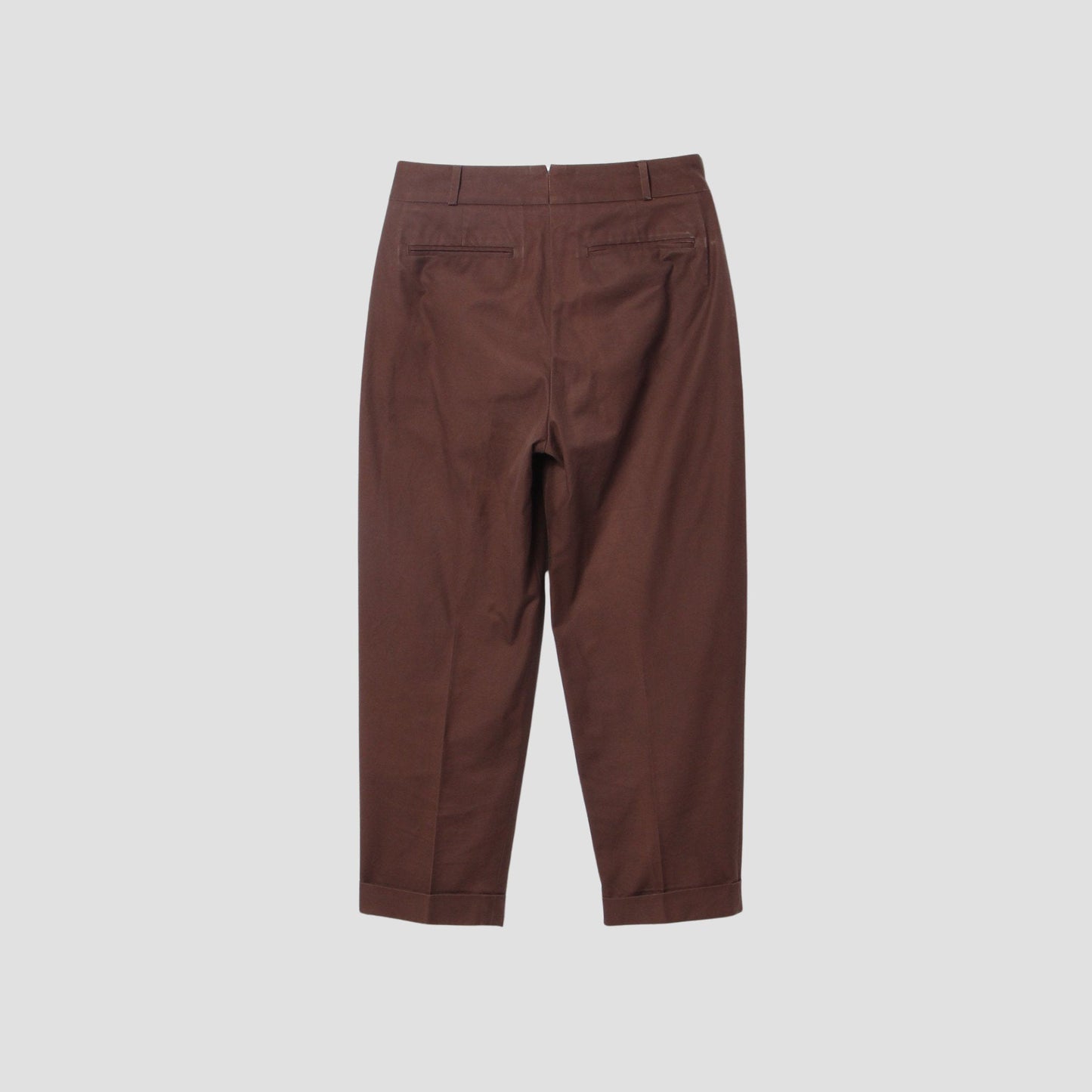 BRUSHED TWILL TROUSERS