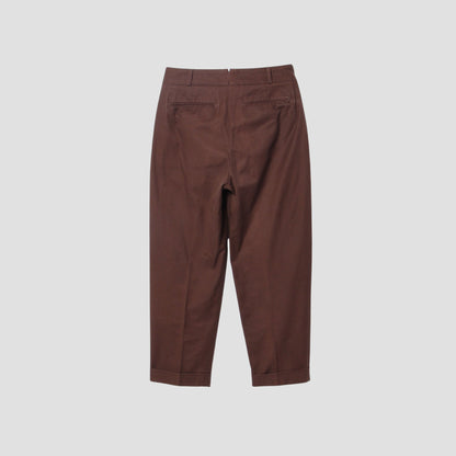 BRUSHED TWILL TROUSERS