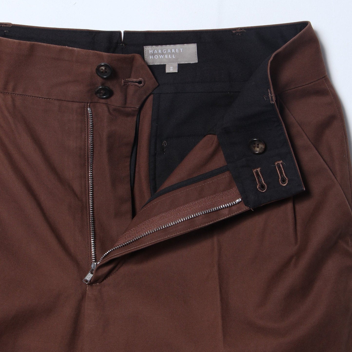BRUSHED TWILL TROUSERS