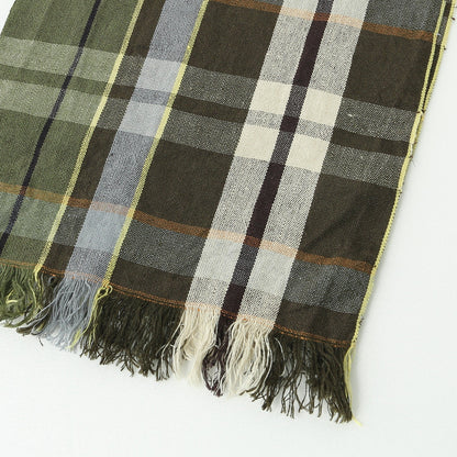 LINEN SUMMER TARTAN SCARF