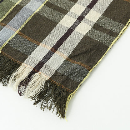 LINEN SUMMER TARTAN SCARF