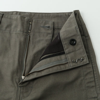 ORGANIC COTTON GABARDINE TROUSERS