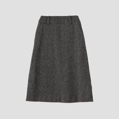 WOOL TWEED SKIRT