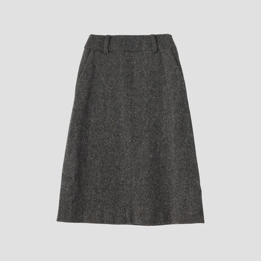 WOOL TWEED SKIRT