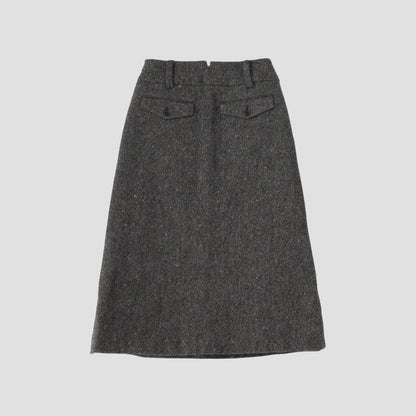 WOOL TWEED SKIRT