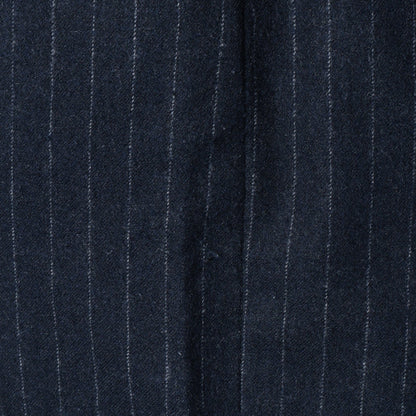 WORSTED WOOL PINSTRIPE TROUSERS