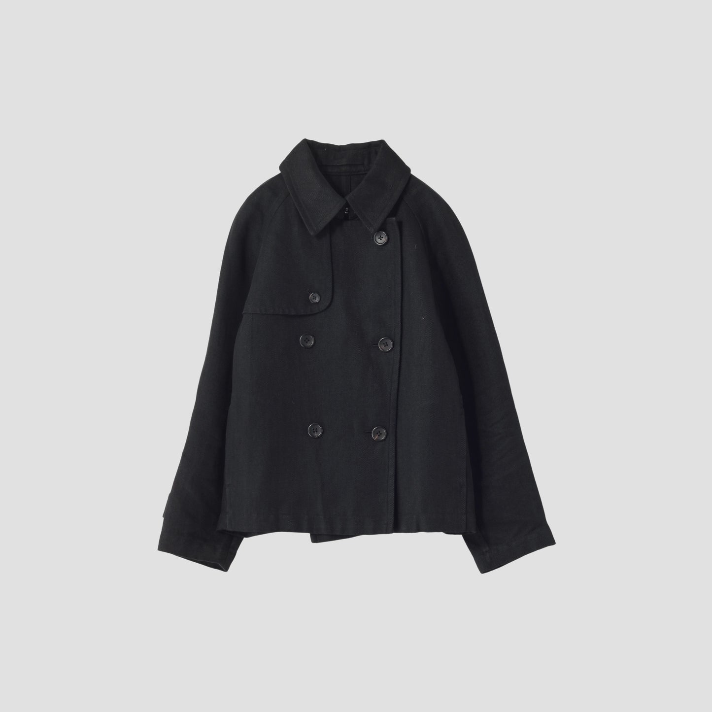 HEAVY HERRINGBONE LINEN COAT