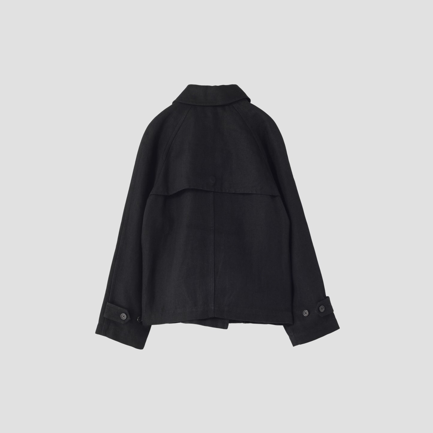 HEAVY HERRINGBONE LINEN COAT