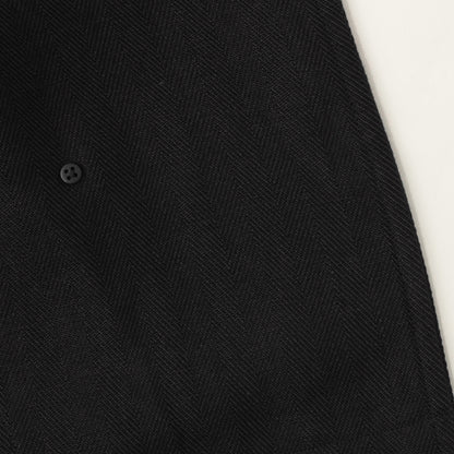 HEAVY HERRINGBONE LINEN COAT