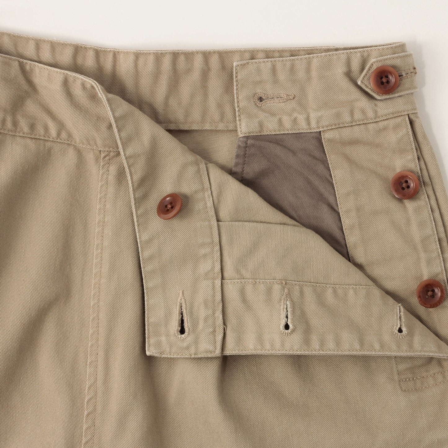 JAPANESE COTTON LINEN DRILL TROUSERS