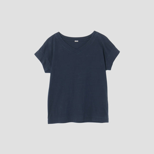 COTTON V NECK T JERSEY