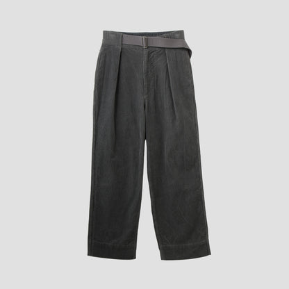 DRY COTTON NEEDLECORD TROUSERS