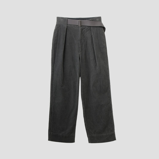 DRY COTTON NEEDLECORD TROUSERS