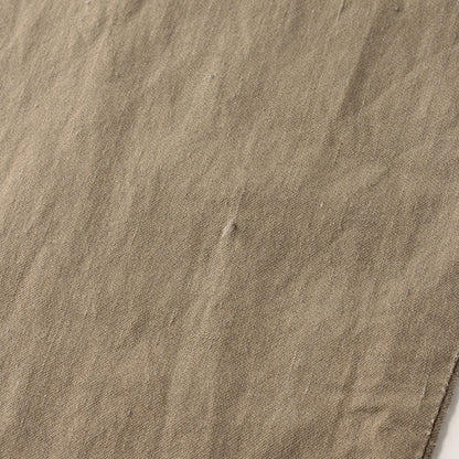 LINEN COTTON TWILL TROUSERS