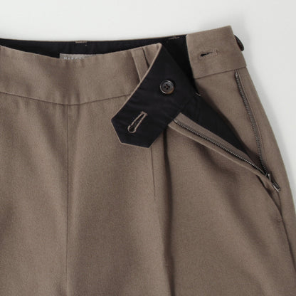 BRUSHED COTTON WOOL TROUSERS