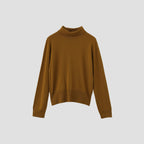 BUTTON ED ROLL NECK KNIT