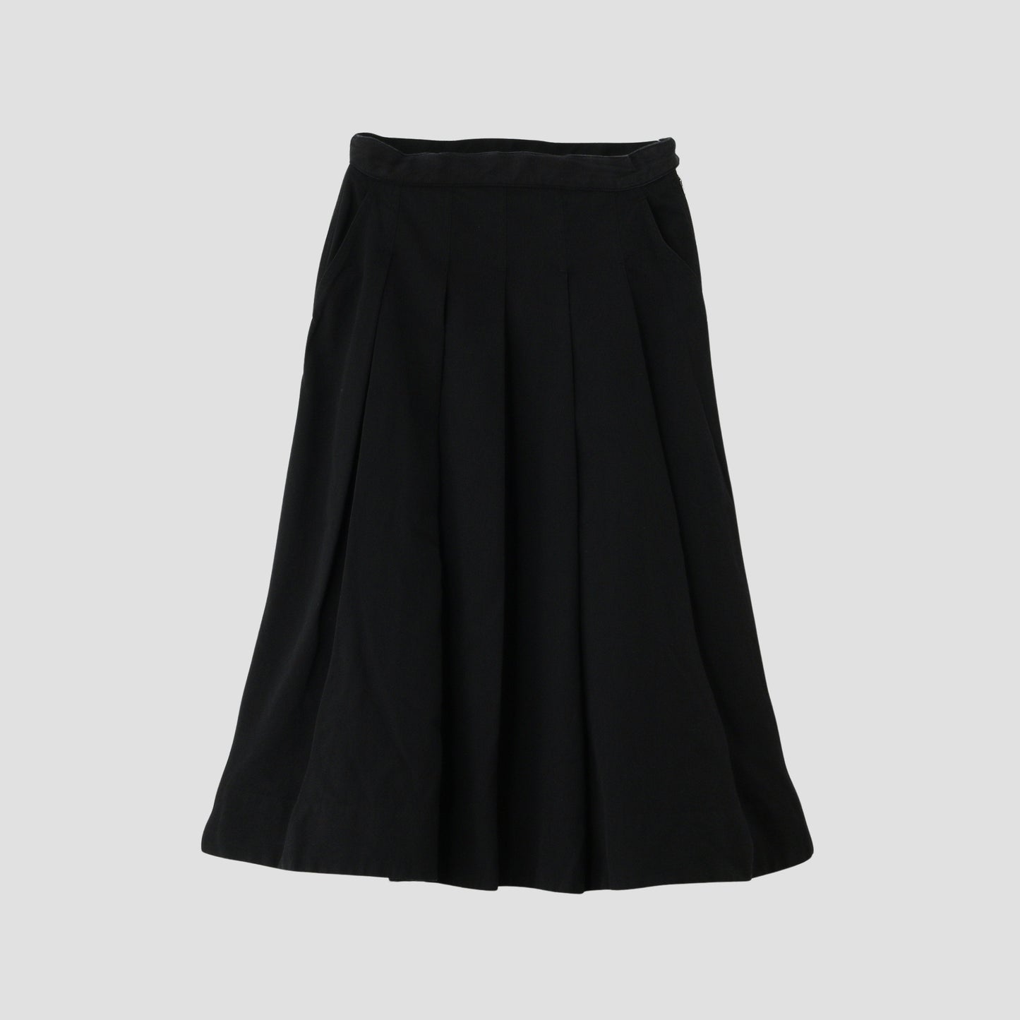 WOOL COTTON TWILL SKIRT
