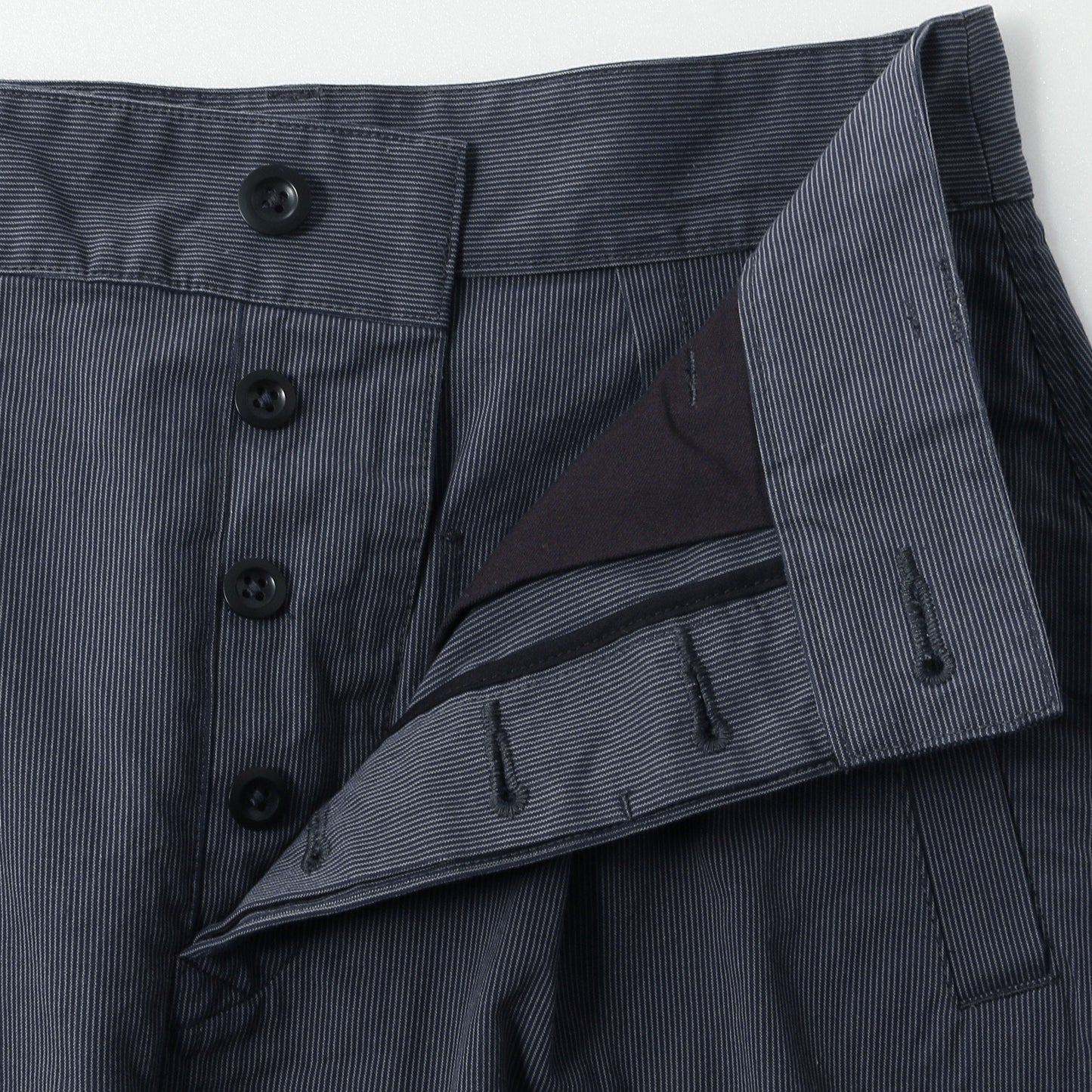 HAIRLINE COTTON WOOL SKIRT
