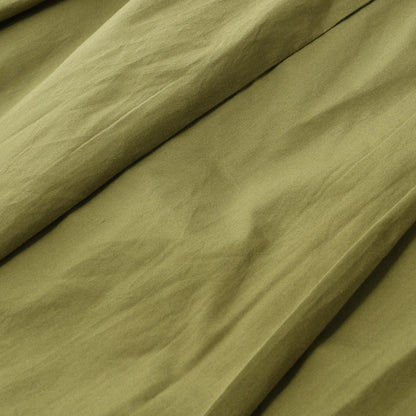 SILK COTTON POPLIN SKIRT