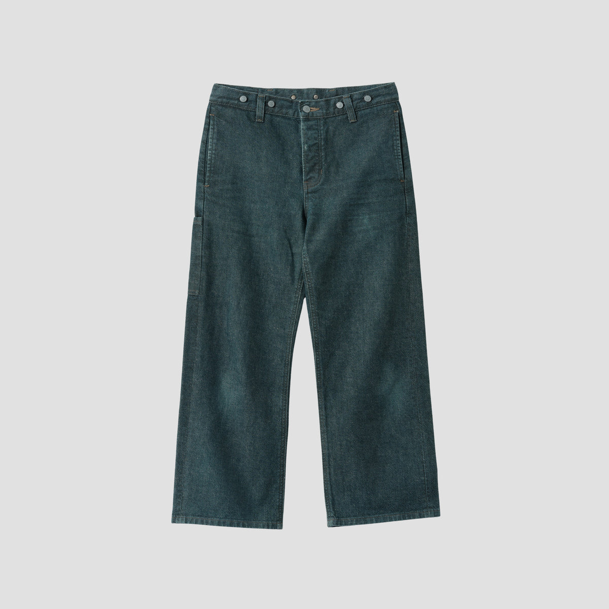 YELLOW CAST DENIM TROUSERS