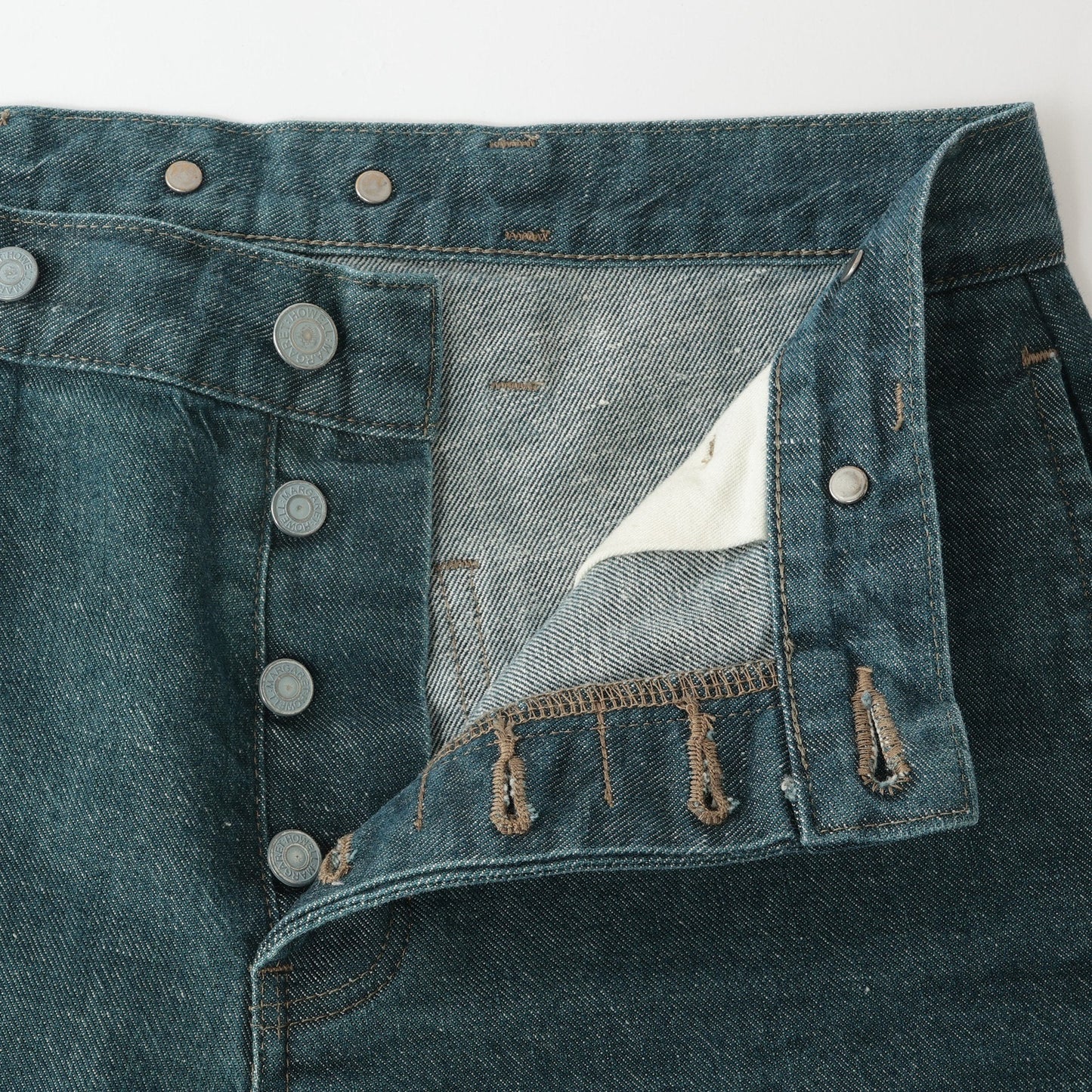 YELLOW CAST DENIM TROUSERS