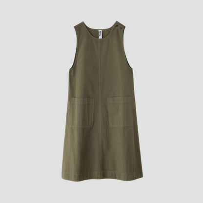 GARMENT DYE LIGHTWEIGHT PLAINWEAVE DRESS