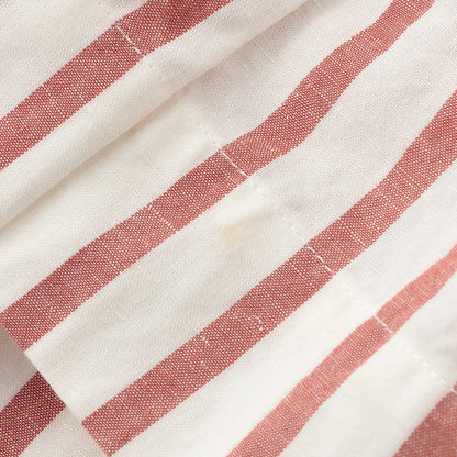 BOLD STRIPE COTTON LINEN SKIRT