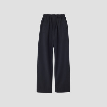 WOOL PINSTRIPE TROUSERS