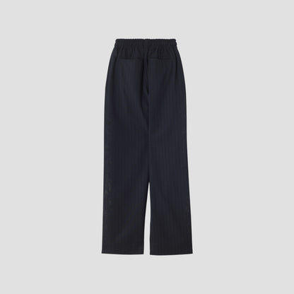 WOOL PINSTRIPE TROUSERS