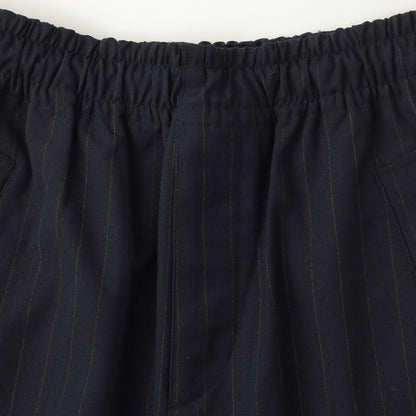 WOOL PINSTRIPE TROUSERS