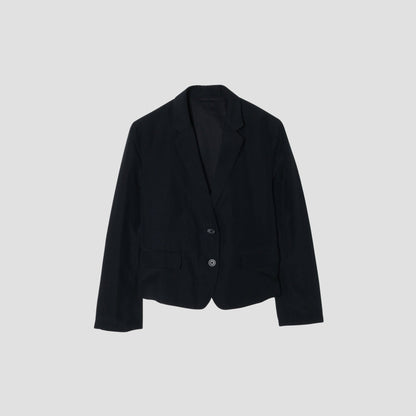 WOOL LINEN POPLIN JACKET