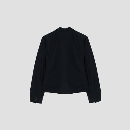 WOOL LINEN POPLIN JACKET