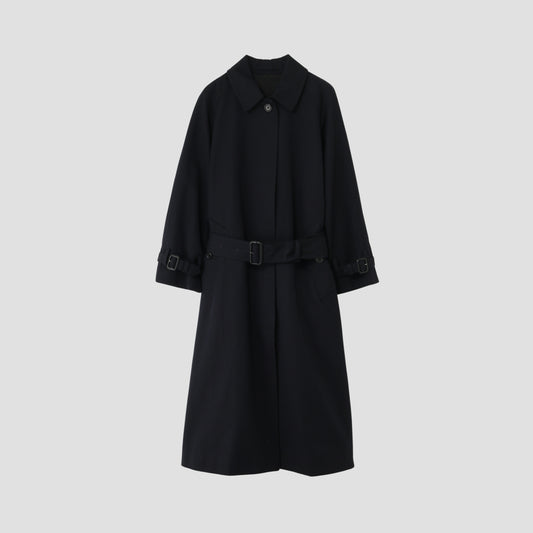 WOOL COTTON GABARDINE COAT
