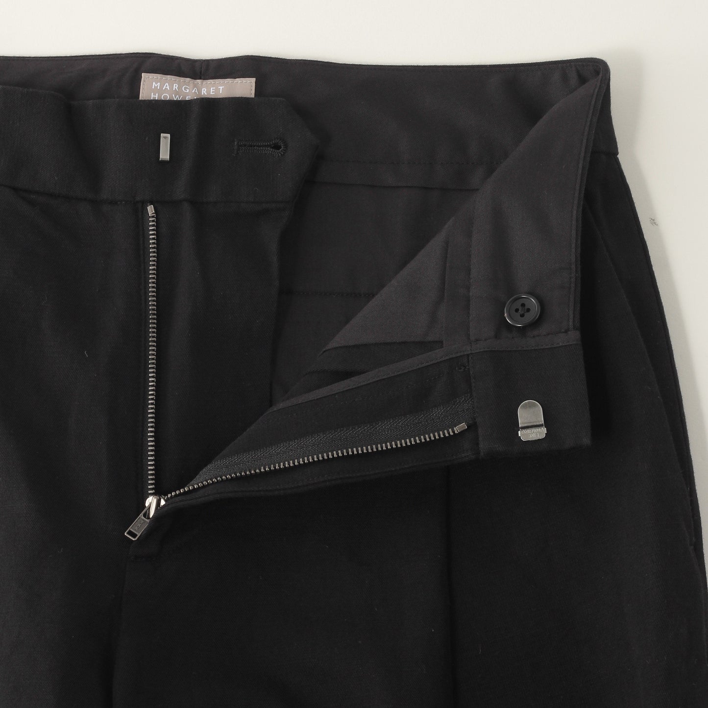 COTTON LINEN TWILL TROUSERS