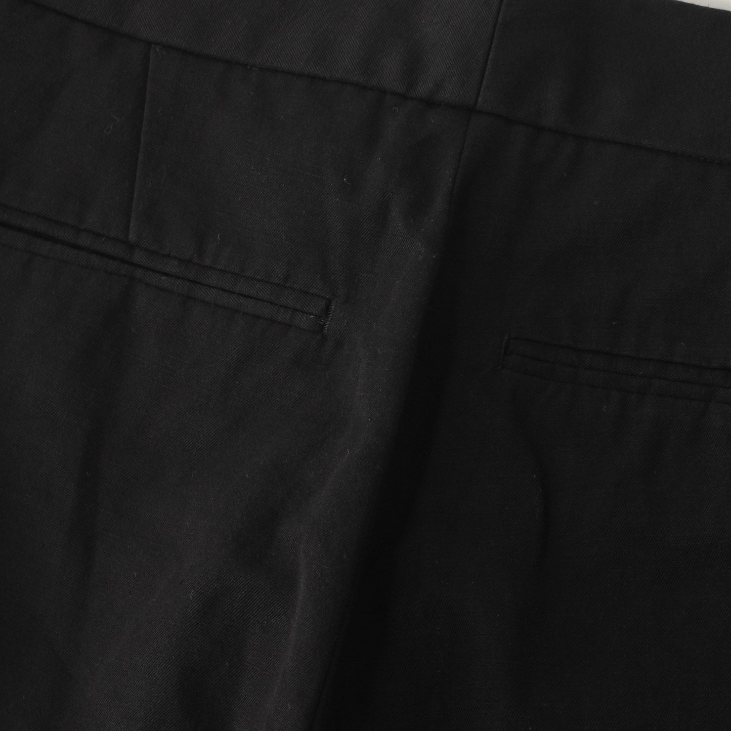 COTTON LINEN TWILL TROUSERS