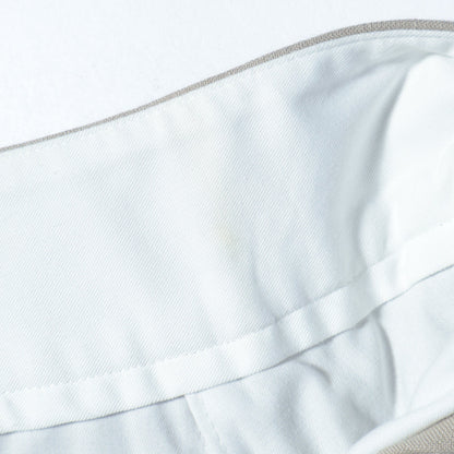 COTTON LINEN OXFORD TROUSERS