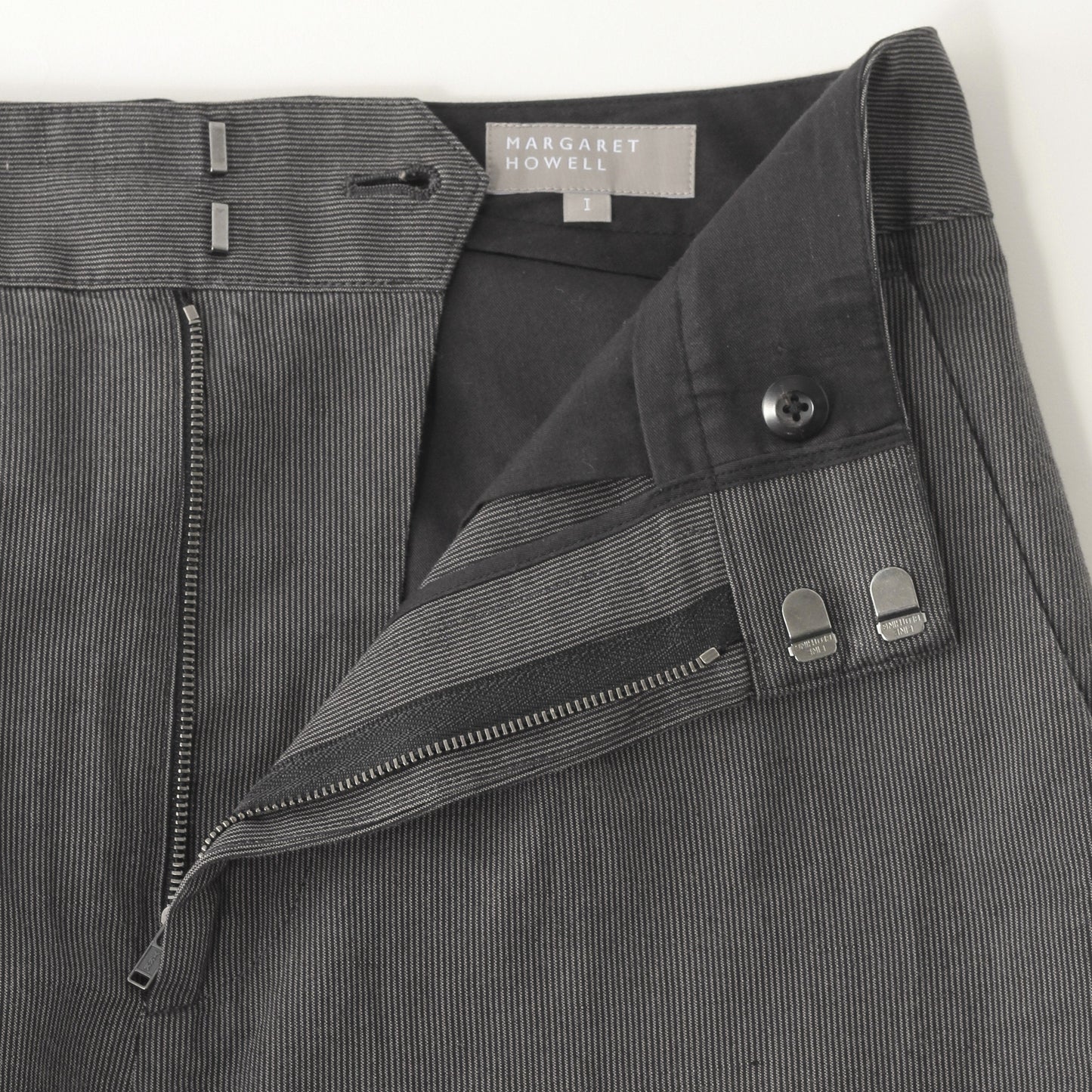 YARN DYED COTTON LINEN TROUSERS