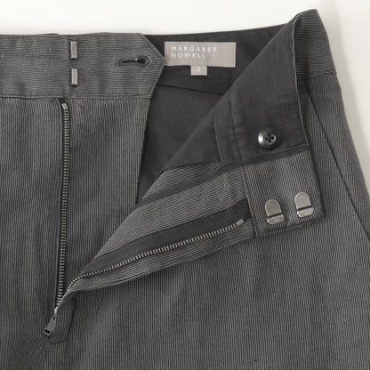 YARN DYED COTTON LINEN TROUSERS