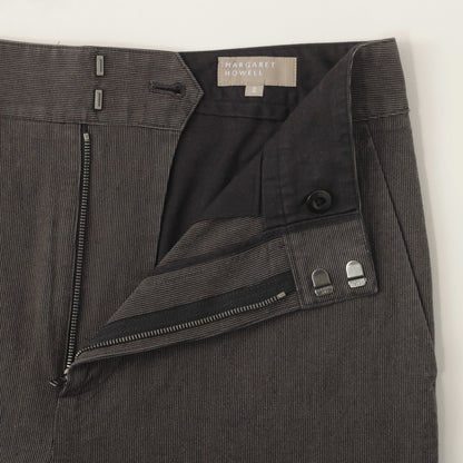 YARN DYED COTTON LINEN TROUSERS