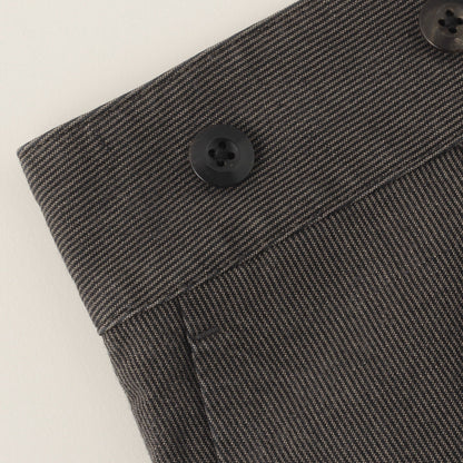 YARN DYED COTTON LINEN TROUSERS