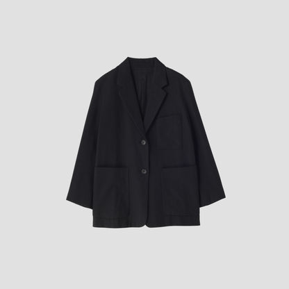 WHIPCORD WOOL COTTON JACKET