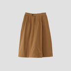 WASHED COTTON POPLIN SKIRT