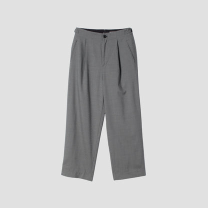 FINE WOOL POPLIN TROUSERS